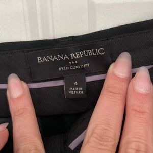 BANANA republic black Dash Ryan, curvy fit pants